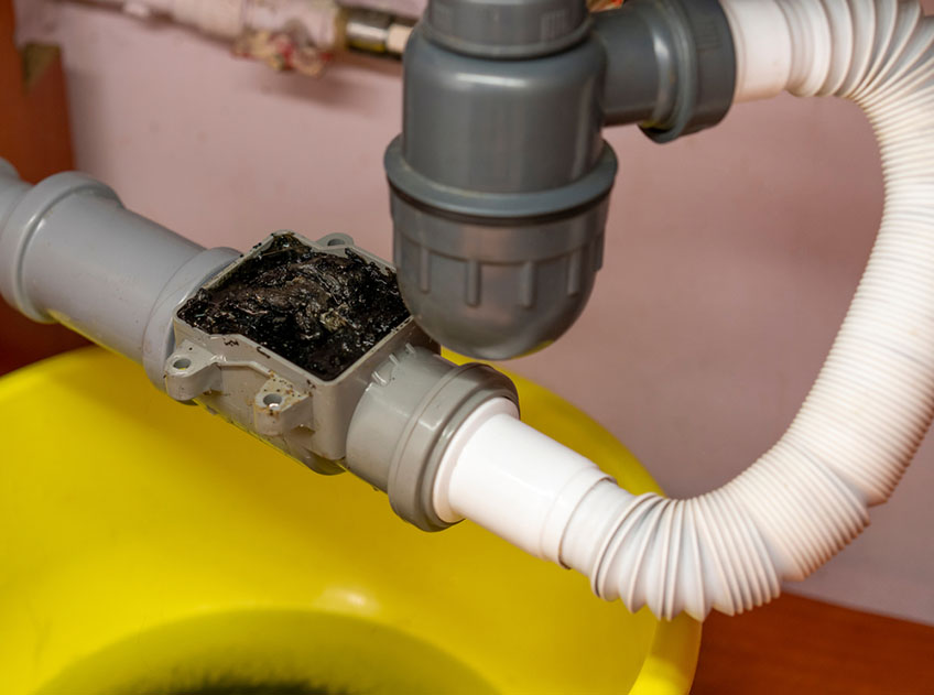 drain being checked drain being checked