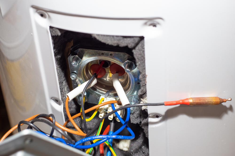 exposed water heater wiring exposed water heater wiring
