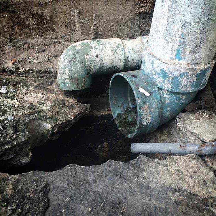 aging drain pipes