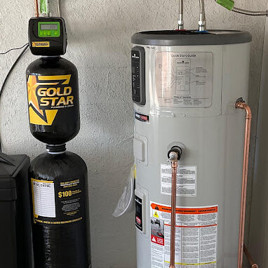 newly installed water heater tank Tempe, AZ
