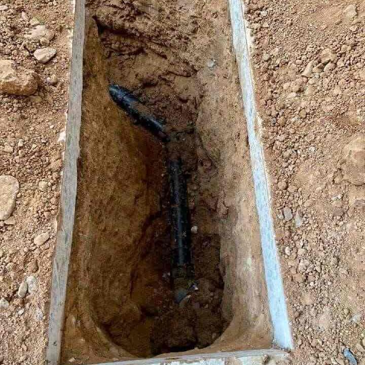 broken/damaged sewer line that needs replacing